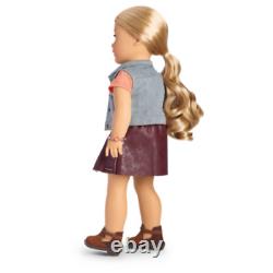 Doll et ensemble d'accessoires American Girl Tenney 18 pouces, nouveau dans sa boîte, ensemble cadeau deluxe