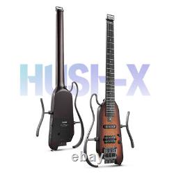 Donnez l'ensemble de guitare électrique sans tête HUSH-X avec micros Humbucker Single Coil HS