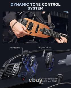 Donnez l'ensemble de guitare électrique sans tête HUSH-X avec micros Humbucker Single Coil HS