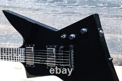 ESP E-II EX NT Noir EMG Pickups Set-Thru Guitare Electrique avec étui #ES8951233