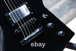 ESP E-II EX NT Noir EMG Pickups Set-Thru Guitare Electrique avec étui #ES8951233