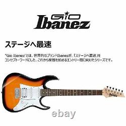 Ensemble D'accessoires Pour Guitare Électrique Gio Ibanez Grx40 Pour Les Débutants Tri-fade Burst
