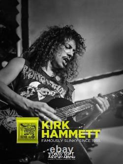 Ensemble EMG KHBB Kirk Hammett Bone Breaker en noir avec des pots à longue tige (3 ERNIE BALL)