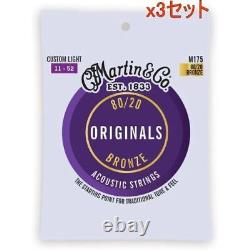 Ensemble X3 Martin Acoustic Guitar Strings. 011.052 M-175