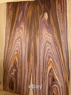 Ensemble assorti de bois de rose cocobolo pour table ou dos de guitare de luthier