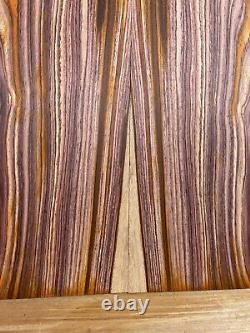 Ensemble assorti de bois de rose cocobolo pour table ou dos de guitare de luthier