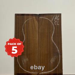 Ensemble de 5 dos de guitare classique en laurier indien pour luthier bois tonal