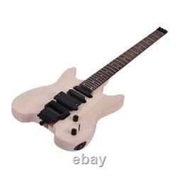 Ensemble de bricolage pour guitare électrique avec corps en tilleul, touche en bois de rose et manche en érable - Set C1D5.