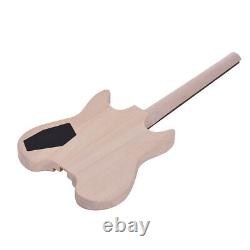 Ensemble de bricolage pour guitare électrique avec corps en tilleul, touche en bois de rose et manche en érable - Set C1D5.