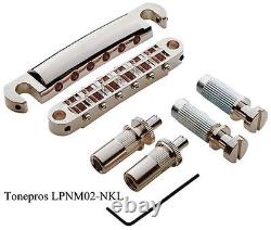 Ensemble de chevalet et cordier pré-entaille TonePros METRIC NICKEL LPM02/N