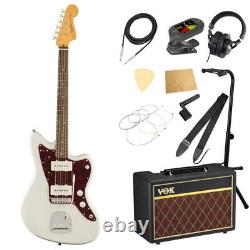 Ensemble de débutant pour guitare électrique Squier Classic Vibe 60s Jazzmaster OWT LRL avec VOX