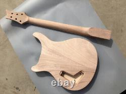 Ensemble de guitare 1Set: Corps de guitare en bois d'acajou; manche de guitare; incrustations de points à 24 frettes.