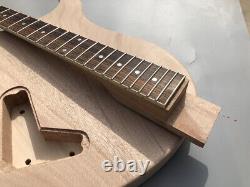 Ensemble de guitare 1Set: Corps de guitare en bois d'acajou; manche de guitare; incrustations de points à 24 frettes.