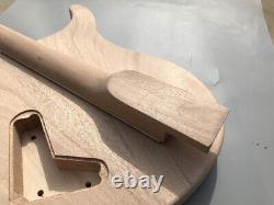 Ensemble de guitare 1Set: Corps de guitare en bois d'acajou; manche de guitare; incrustations de points à 24 frettes.