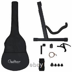 Ensemble de guitare Tidyard 12 pièces avec 6 cordes et support de guitare 38 pouces K8Q4