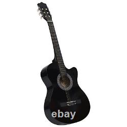 Ensemble de guitare Tidyard 12 pièces avec 6 cordes et support de guitare 38 pouces K8Q4