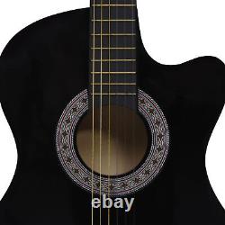 Ensemble de guitare Tidyard 12 pièces avec 6 cordes et support de guitare 38 pouces K8Q4