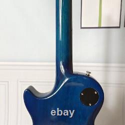 Ensemble de guitare électrique Blue Burst 789Shop en type solide à joint 6 cordes avec pièces chromées