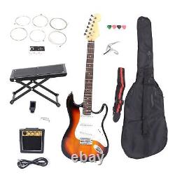 Ensemble de guitare électrique Sunset Sycamore avec manche en forme de C Instruments de musique AGS