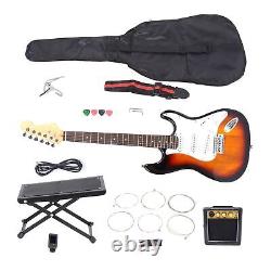 Ensemble de guitare électrique Sunset Sycamore avec manche en forme de C Instruments de musique AGS