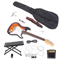 Ensemble de guitare électrique Sunset Sycamore avec manche en forme de C Instruments de musique DOB