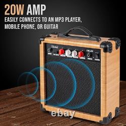Ensemble de guitare électrique pour enfants débutants ultime avec ampli et accessoires en naturel