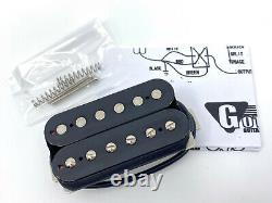 Ensemble de micros Gotoh Classic Humbucker pour manche et chevalet en noir.