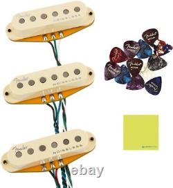 Ensemble de micros simple bobinage Fender Noiseless Stratocaster avec lot de 12 médiators