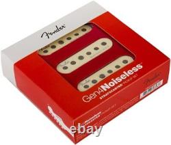 Ensemble de micros simple bobinage Fender Noiseless Stratocaster avec lot de 12 médiators