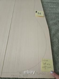 Ensemble de table de guitare Jumbo en épicéa rouge des Adirondacks Master Grade # 31 Bois de tonalité Luthier