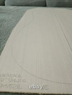 Ensemble de table de guitare Jumbo en épicéa rouge des Adirondacks Master Grade # 31 Bois de tonalité Luthier