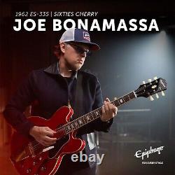 Epiphone Joe Bonamassa 1962 Es-335 Soixantième Marque Cherry Nouveau