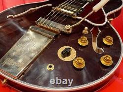 Gibson Custom Shop 1959 Es-355 Réédition Vos Walnut Maestro F Trou #gg3ly