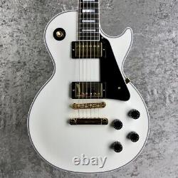 Gibson Custom Shop Les Paul Custom Ebony Fingerboard Gloss Alpine White #gg6zu