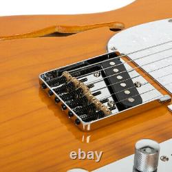 Glarry Gtl Semi-hollow F Hole Electric Guitar Set+bag+tool+pick+strap Uk Vendeur