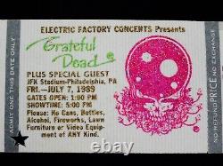 Grateful Dead Crimson White & Indigo Jfk Philadelphie 7/7/1989 3 CD 1 DVD Ticket