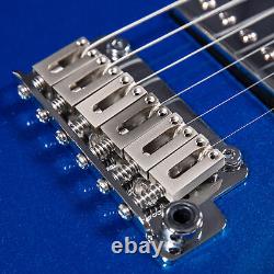 Grote Guitare Électrique Solide GR-Modern-T Finition Métallique (Bleue)
