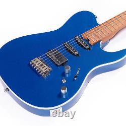 Grote Guitare Électrique Solide GR-Modern-T Finition Métallique (Bleue)