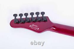 Grote Tele Set In Neck Electric Guitar Red Color Locking Tuners (rouge)