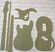 Guitar Template Set Precision Bass Cnc Made 100% Precision Templates