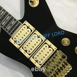 Guitare Électrique Destroyer 1984 DT155 Corps en Acajou Noir Quincaillerie Dorée Chevalet FR