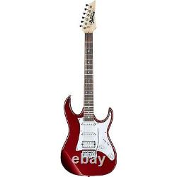 Guitare Électrique GIO Ibanez GRX40 avec Ensemble d'Accessoires pour Débutant Couleur Candy Apple