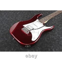 Guitare Électrique GIO Ibanez GRX40 avec Ensemble d'Accessoires pour Débutant Couleur Candy Apple