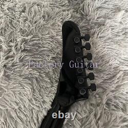 Guitare Électrique Noire EX Corps en Acajou Micros HH Ensemble Joint Expédition Rapide