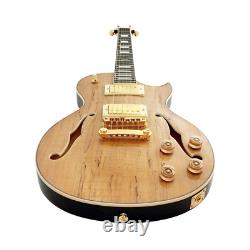 Guitare Électrique Semi-Hollow Haze E239GC avec Placage en Érable Spalted + Sac Gratuit