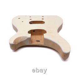 Guitare Électrique en Acajou Flamme Ensemble 22 Frettes Manche PRS Incrustation Points DIY Guitare Débutant