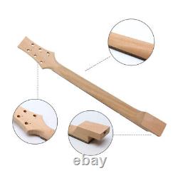 Guitare Électrique en Acajou Flamme Ensemble 22 Frettes Manche PRS Incrustation Points DIY Guitare Débutant