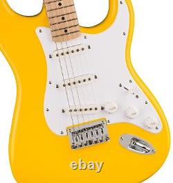 Guitare Fender Squier STRAT Hardtail - RÉGLAGE LUTHIER avec extras - jaune prêt à rocker