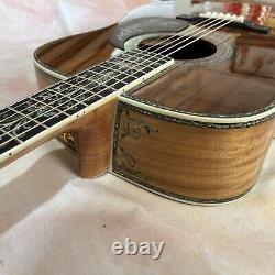 Guitare acoustique 41 D-45 en bois d'acacia massif avec incrustation en nacre 6 cordes 20 frettes