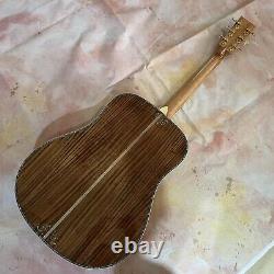 Guitare acoustique 41 D-45 en bois d'acacia massif avec incrustation en nacre 6 cordes 20 frettes